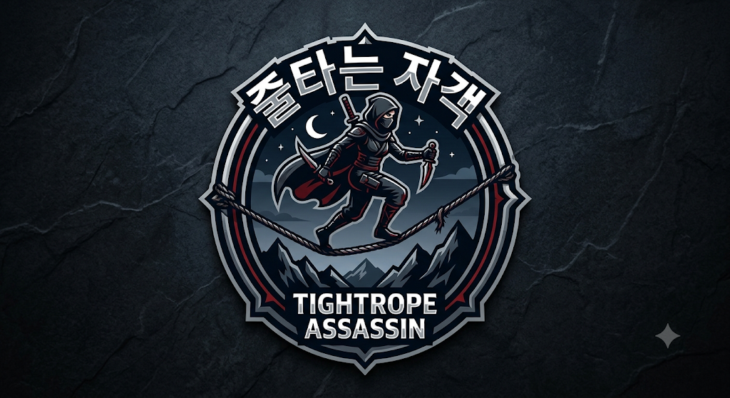 줄타는 자객 게임 화면